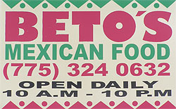 Betos mexican restaurant reno NV, TheMenuPage.com