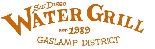 Water Grill Logo Fine dining Seafood Restaurant San Diego Gaslamp Quarter