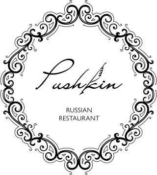 Pushkin Russian Restaurant Logo, a FUpscale Dining Restaurant in San Digo Gaslamp Quarter