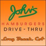 Johhns Hamburgers Dinner Menu, Long Beach CA