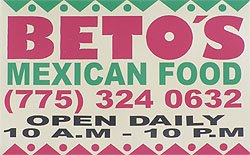 Betos mexican restaurant reno NV, TheMenuPage.com